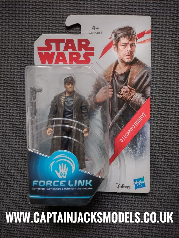 Star Wars Force Link DJ Canto Bight Collectable Carded 3.75" Figure C3524 C1503