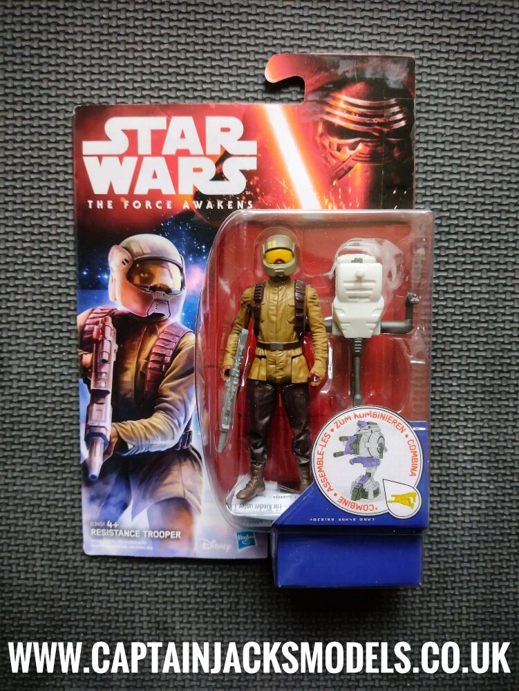 Star Wars The Force Awakens Resistance Trooper Collectable 3.75 Inch Carded Figure B3451