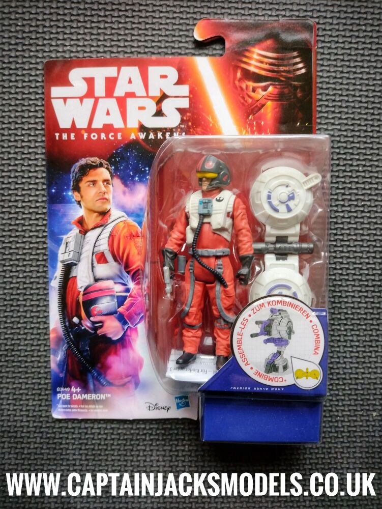 Star Wars The Force Awakens Poe Dameron Collectable 3.75 Inch Carded Figure B3449