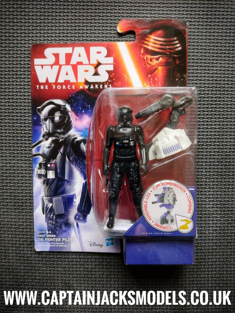 Star Wars The Force Awakens First Order Tie Fighter Pilot Collectable 3.75 Inch Carded Figure B3450