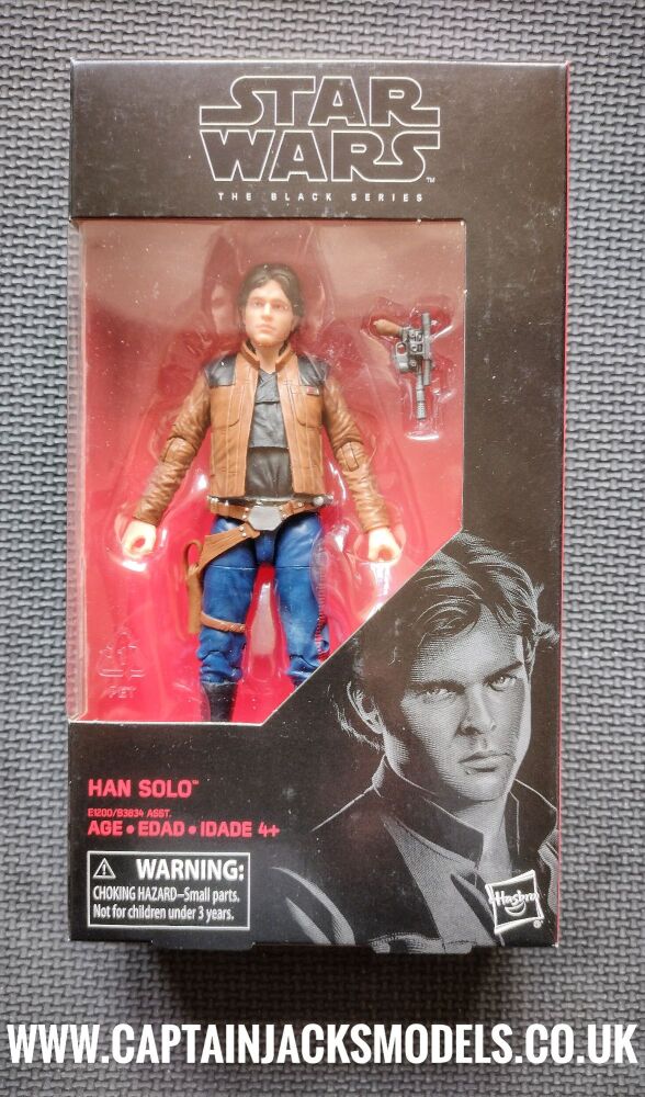Star Wars The Black Series Han Solo Young Han Collectable 6" Boxed Figure E1200 B3834 No. 62