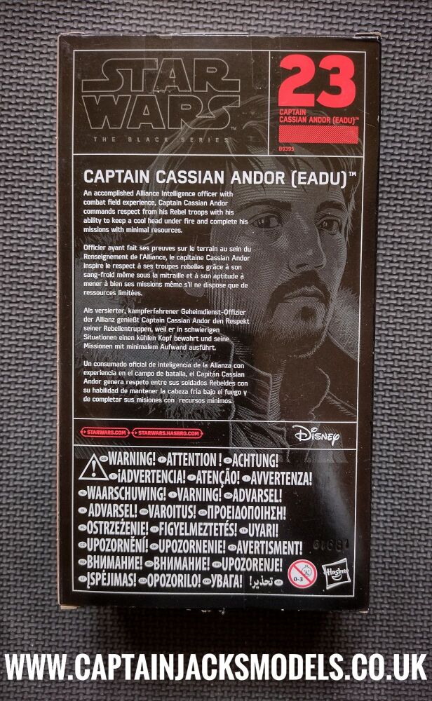 Star Wars The Black Series Captain Cassian Andor Eadu 23 Collectable 6" Figure B9395