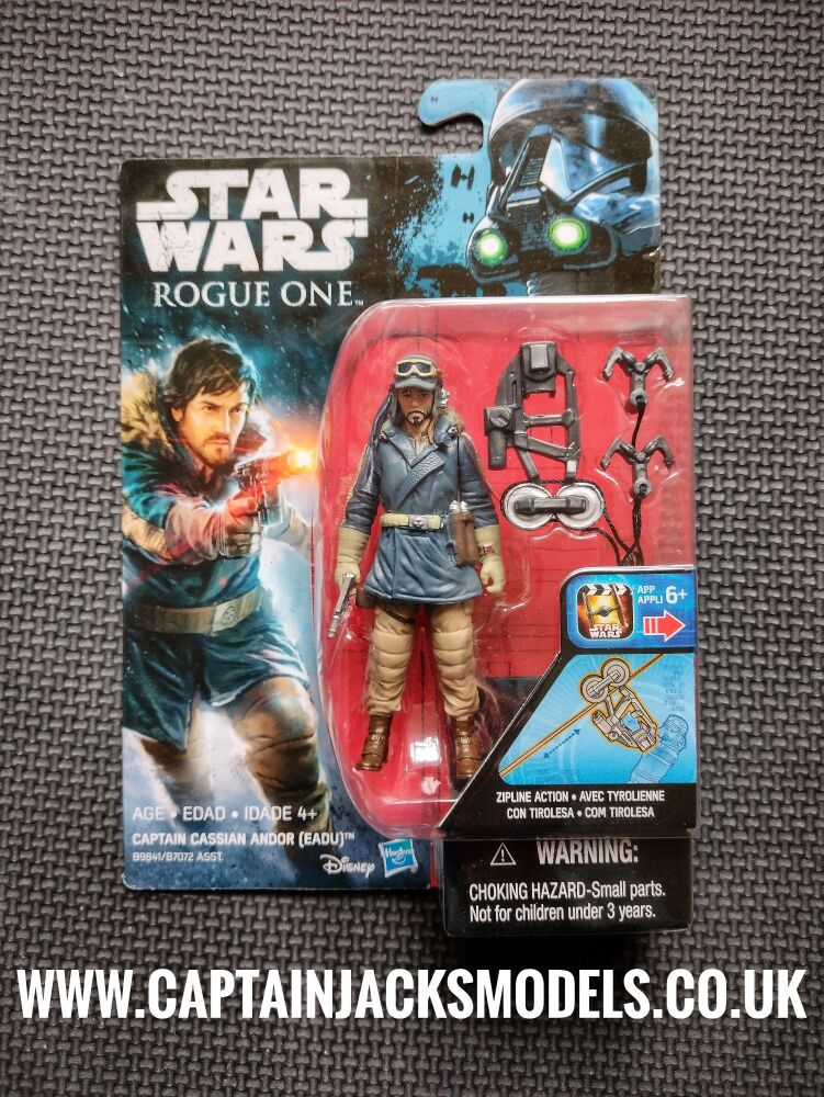Star Wars Rogue One Captain Cassian Andor Eadu Collectable 3.75 Inch Carded Figure B9841 B7072