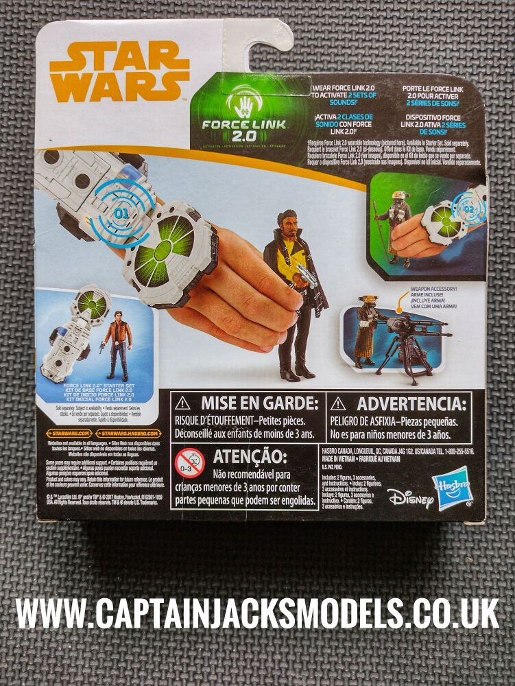 Star Wars Force Link 2.0 Compatible 3.75" Figure Set Kessel Guard & Lando Calrissian E1252 E0324