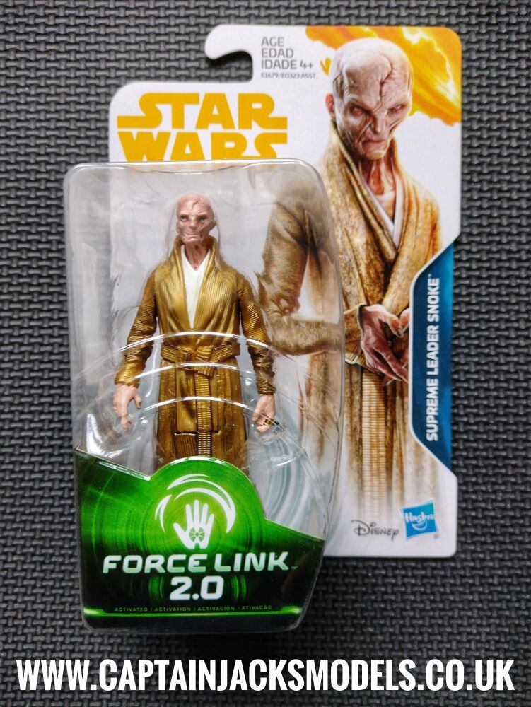 Star Wars Force Link 2.0 Supreme Leader Snoke Collectable 3.75" Figure E1679 E0323