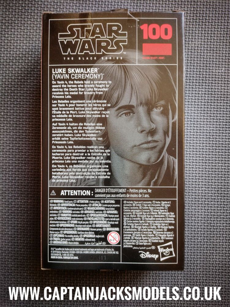 Star Wars The Black Series Luke Skywalker Yavin Ceremony E4086 E4071  Collectable 6" Figure No. 100