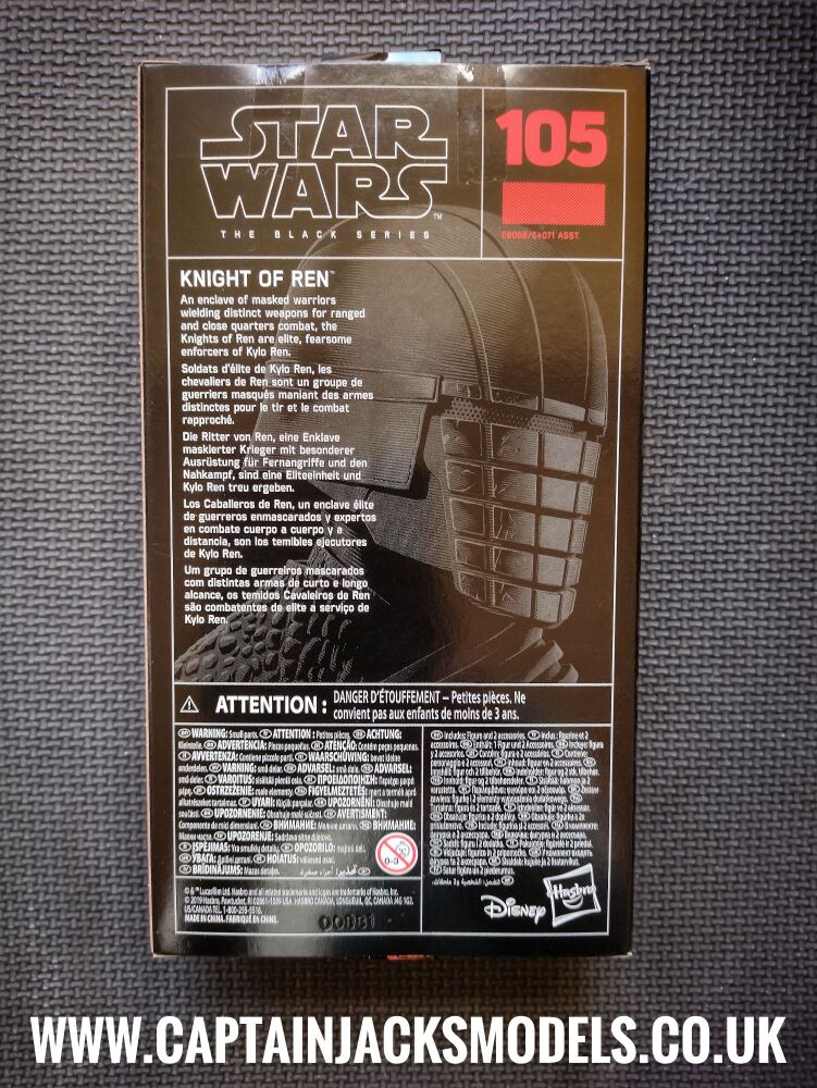 Star Wars The Black Series Knight Of Ren E8068 E4071 Collectable  6" Figure No. 105