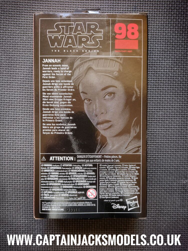 Star Wars The Black Series Jannah  E6055 E4071 Collectable 6" Figure No. 98