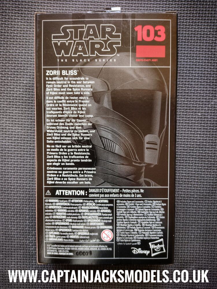 Star Wars The Black Series Zorii Bliss  E8070 E4071 Collectable 6" Figure No. 103