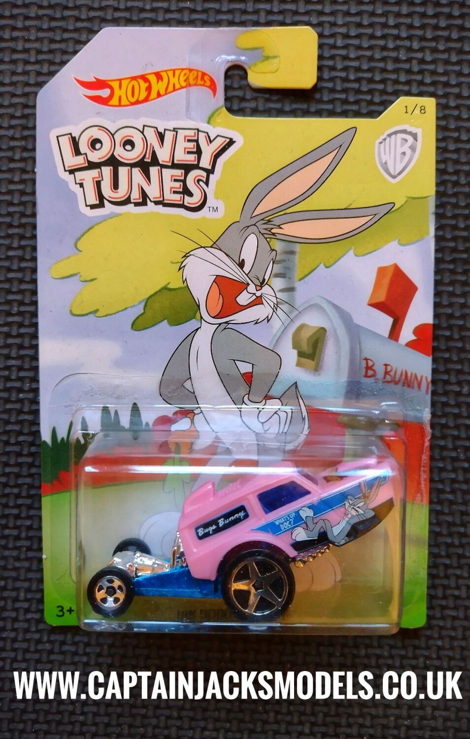 Hot Wheels Looney Tunes Diecast Collectable Vehicle Bugs Bunny HW Poppa Whe