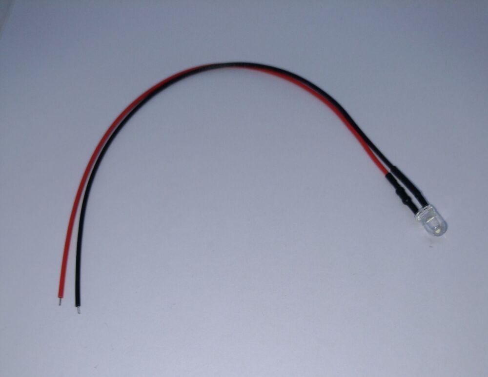 5mm Prewired Led Ultra Bright RED 1mm Wires