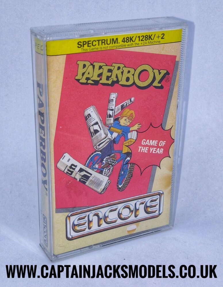 PaperBoy Encore Software Vintage ZX Spectrum 48K 128K +2  Software Tested &