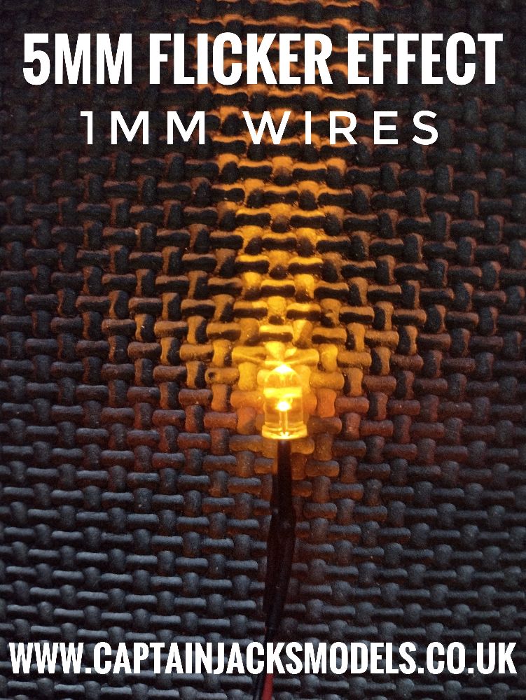 LEDs Prewired 5mm Flicker Effect