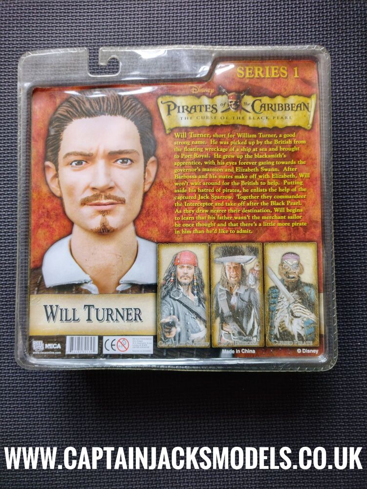 Neca - Reel Toys - Collectors Figure - Pirates Of The Caribbean The Curse Of The Black Pearl - Will Turner - Series 1