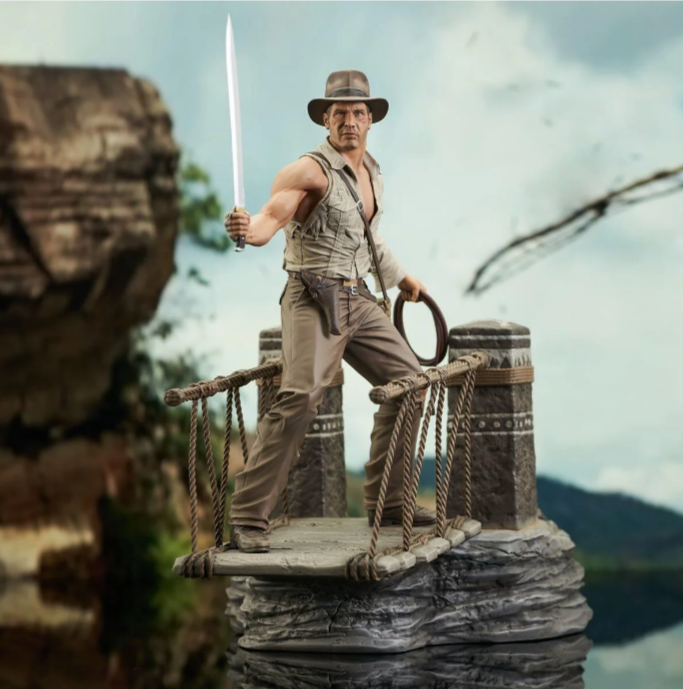 Indiana Jones & The Temple Of Doom Rope Bridge Deluxe Gallery Statue