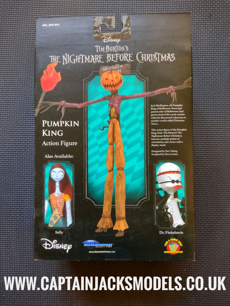 Tim Burtons The Nightmare Before Christmas - Diamond Select - Series 2 - The Pumpkin King - Collectable Figure Set
