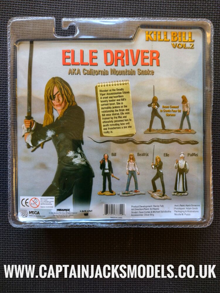 Kill Bill Volume 2 Neca Reel Toys Elle Driver 6 Inch Collectable Action Figure Set