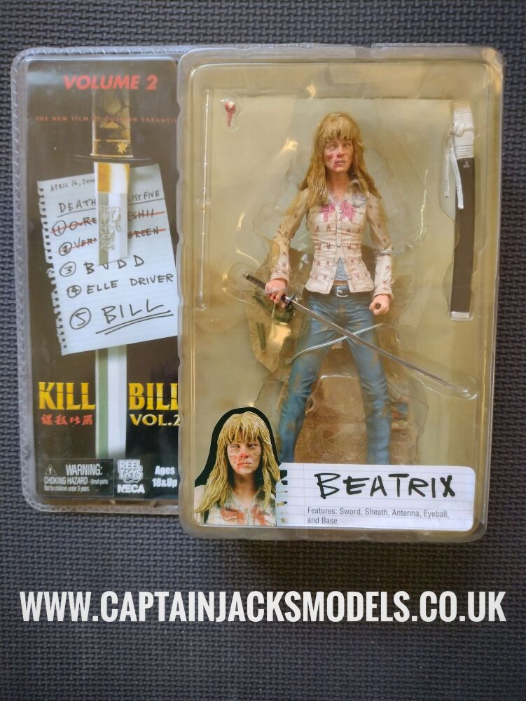 Kill Bill Volume 2 Neca Reel Toys Beatrix Kiddo 6 Inch Collectable Action Figure Set