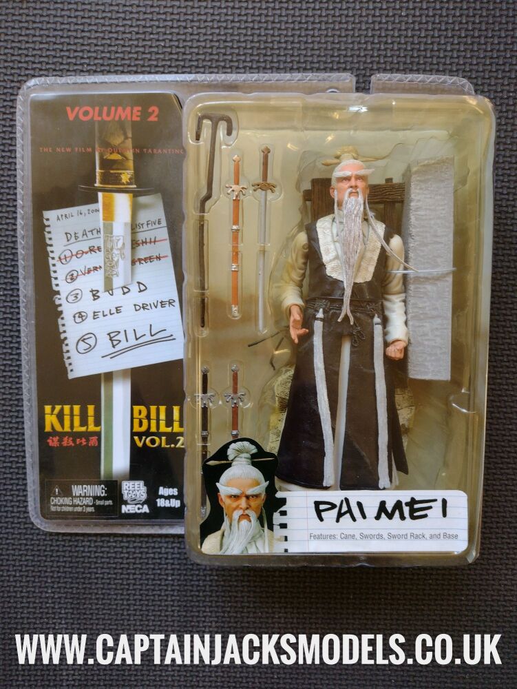 Kill Bill Volume 2 Neca Reel Toys Pai Mei 6 Inch Collectable Action Figure Set