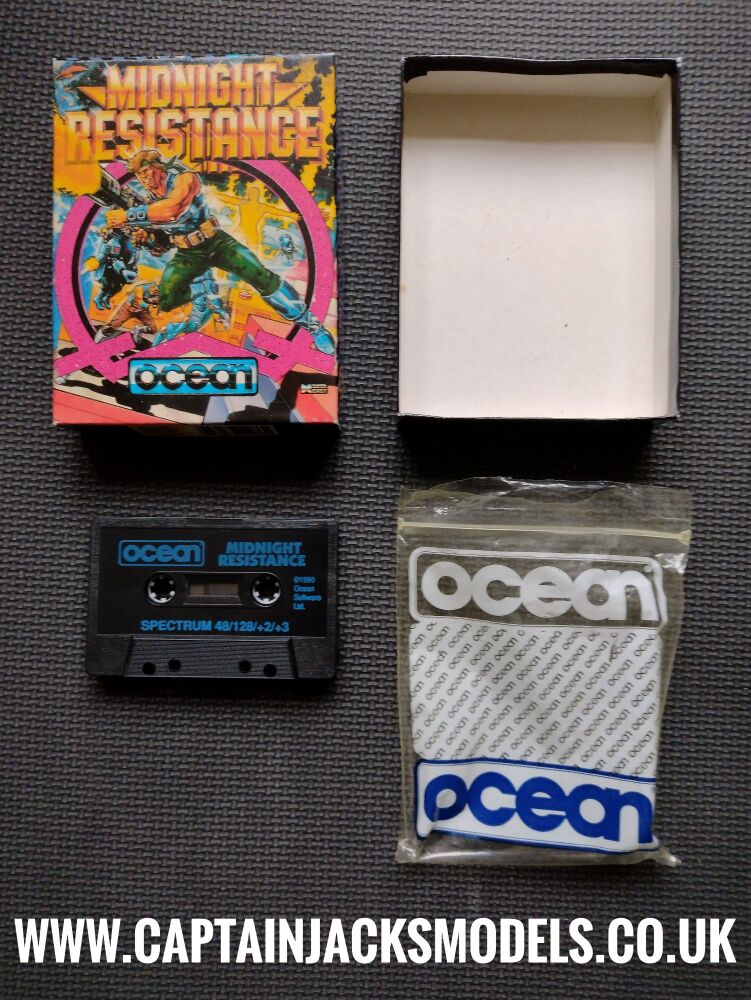 Midnight Resistance Ocean Software Vintage ZX Spectrum 48K 128K +2 +3 Software Tested & Working