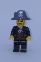 City General Character Custom Brick Minifigure Pirate Captain Grey Hat Version