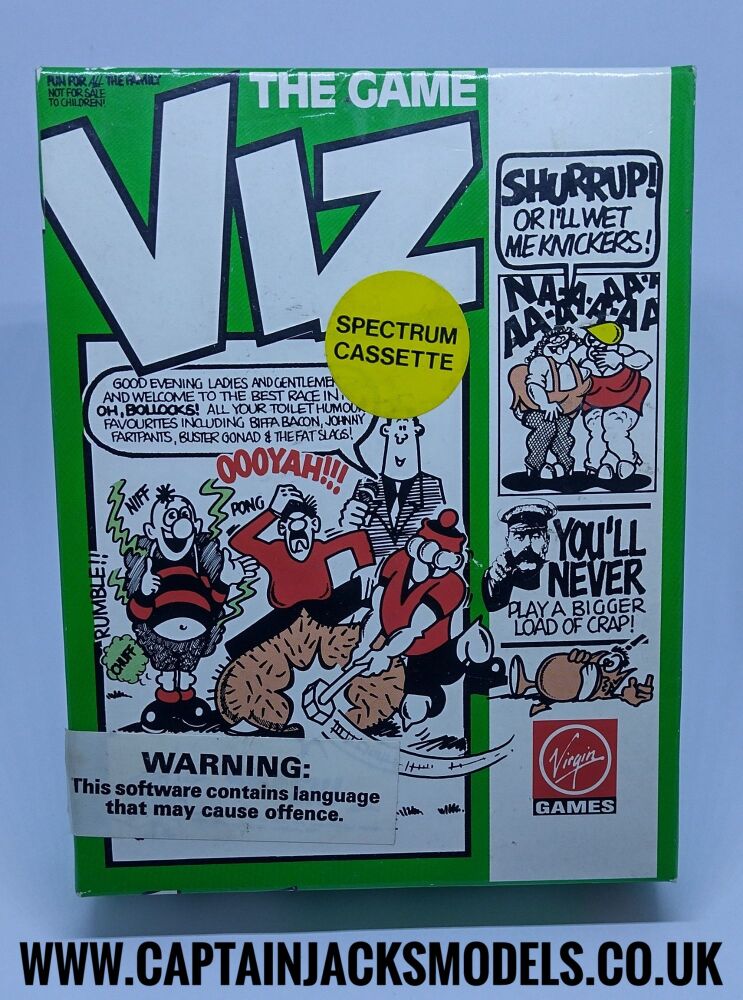 Viz Virgin Games Mastertronic Vintage ZX Spectrum 128K +2  Software Tested & Working
