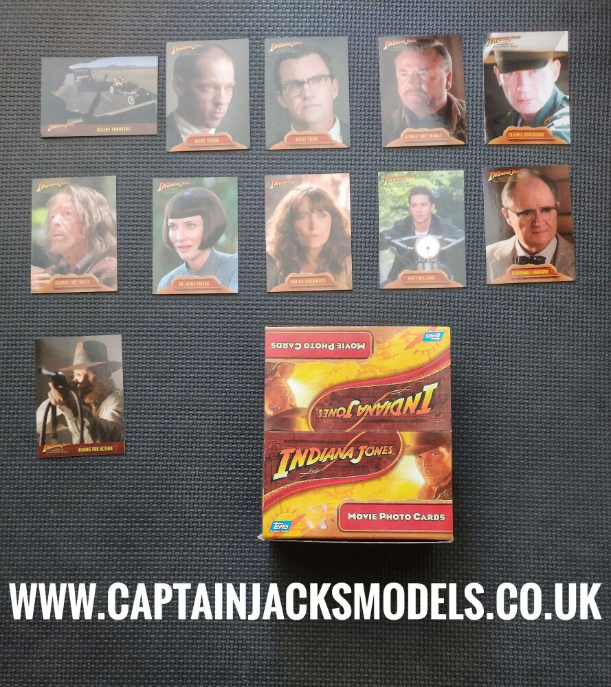 Topps 2008 - Collectable Trading Cards - Indiana Jones & The Kingdom Of The Crystal Skull - 147 Cards Swops Spares