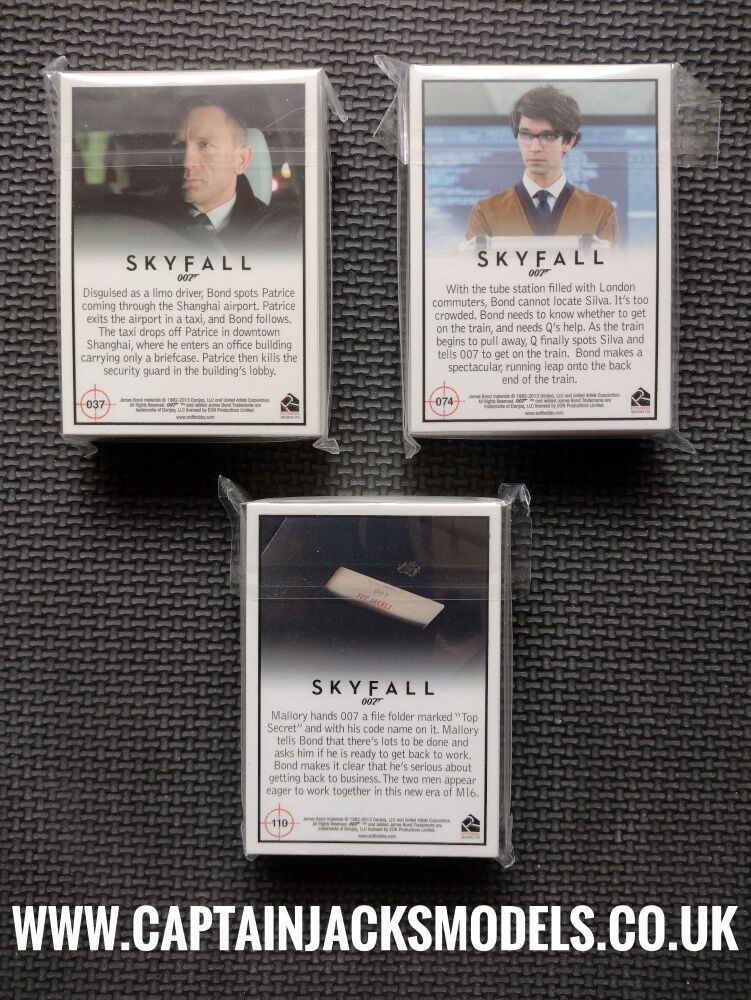 James Bond Skyfall Trading Card Complete Base Set 2013 By Rittenhouse