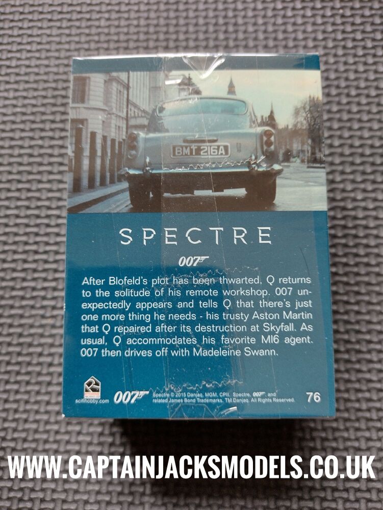 James Bond Archives 2016 Spectre Complete 76 Card Trading Card Base Set By Rittenhouse