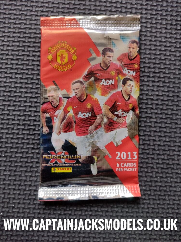 Qty 1 Pack Manchester United 2013 Trading Cards By Panini Adrenalyn XL