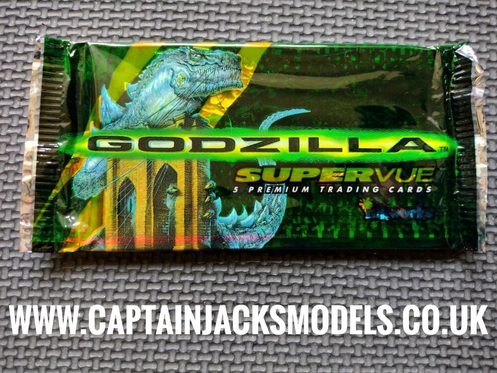 Qty 1 Pack Godzilla Supervue Trading Cards Inkworks 1998 New & Sealed