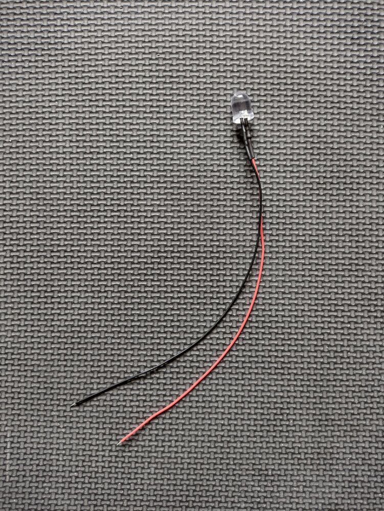 3mm Prewired Led - 1mm WIRES - Ultra Bright - FLICKER EFFECT BLUE