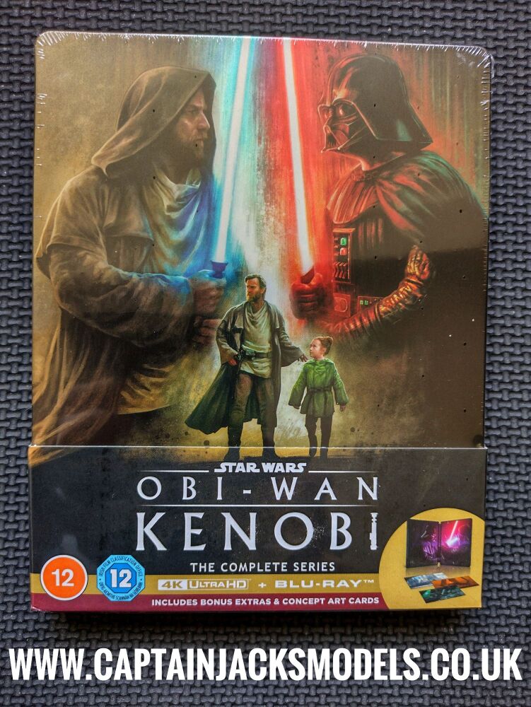 Star Wars Obi Wan Kenobi The Complete Series 4K Ultra HD + Blu Ray Steelbook Set