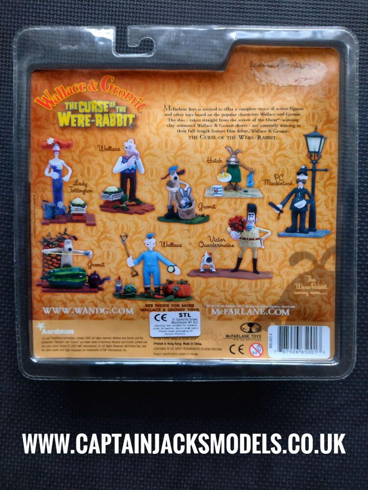 McFarlane Six Inch Action Figure Set - Wallace - Wallace & Gromit The Curse Of The Were Rabbit