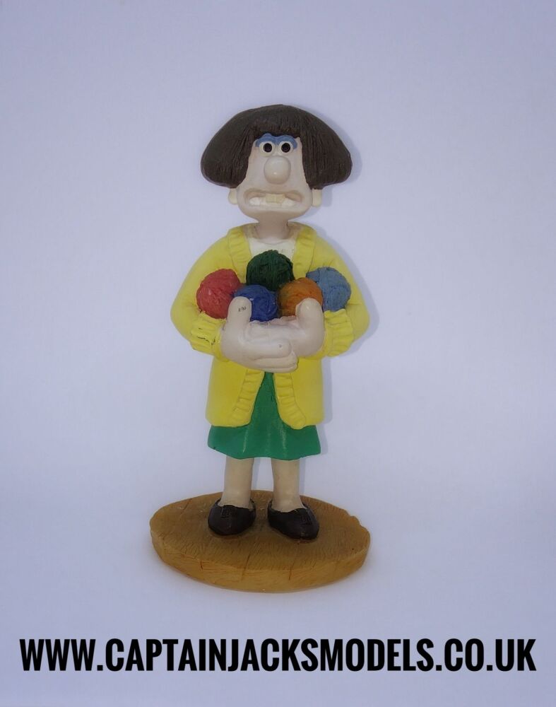 Vintage Wallace & Gromit Close Shave Original Boots Resin Figurine Wendolene