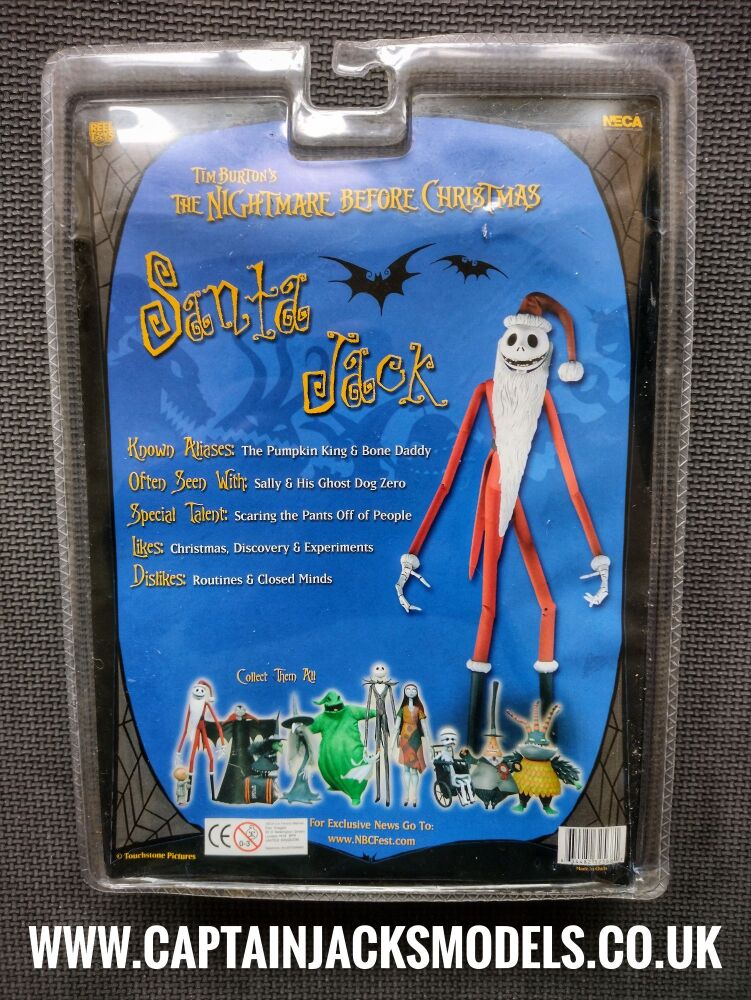 Tim Burtons The Nightmare Before Christmas NECA Series 2 Santa Jack Collectable Figure Set