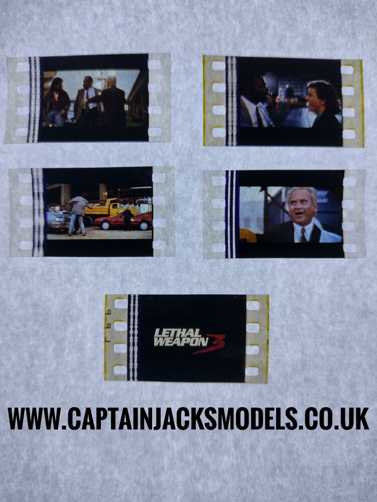 Genuine 35mm Screen Used Film Cells - Loose & Unmounted - Lethal Weapon 3 -