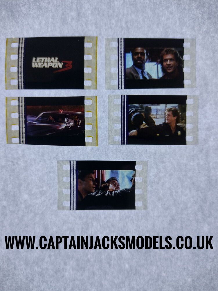 Genuine 35mm Screen Used Film Cells - Loose & Unmounted - Lethal Weapon 3 -