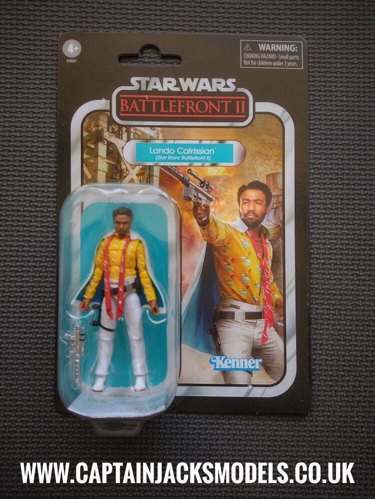 Star Wars - Kenner Hasbro - The Vintage Collection - Lando Calrissian Battlefront II - VC238 - Premium Collectable 3.75 Inch Figure Set