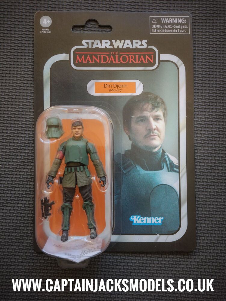 Star Wars - Kenner Hasbro - NON MINT PACKAGING The Vintage Collection - VC251 - The Mandalorian Din Djarin Morak - F5835 E7763 Premium Collectable 3.7