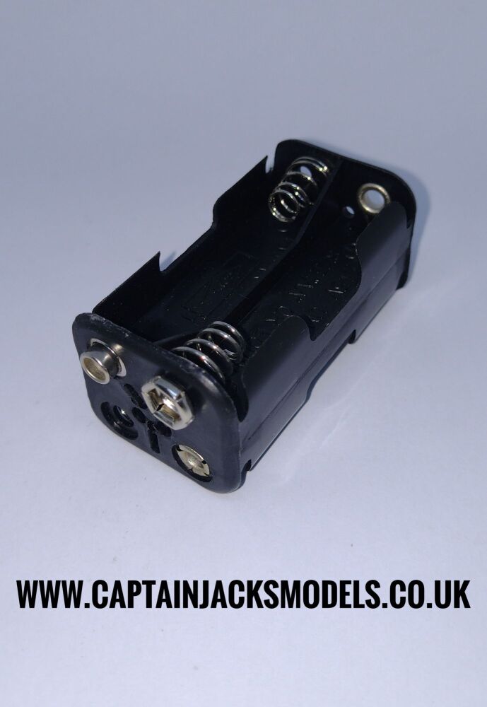 Battery Holder For 4 AA Batteries Square Shape With PP3 Clip Output Connection 6v
