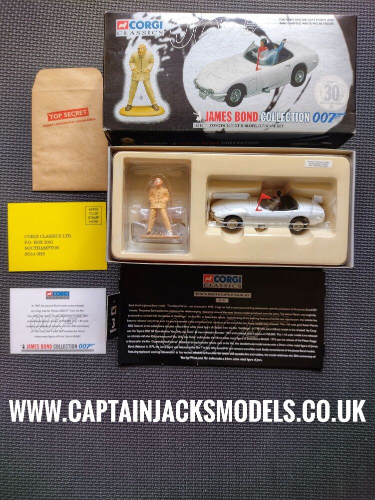 Vintage Corgi James Bond Collection Toyota 2000GT & Blofeld Figure Set In Superb Condition