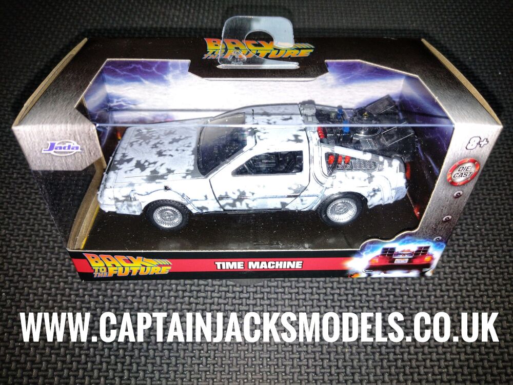 Jada Diecast 34785 Frosted DeLorean Time Machine 1:32 Back To The Future Collectable Display Model