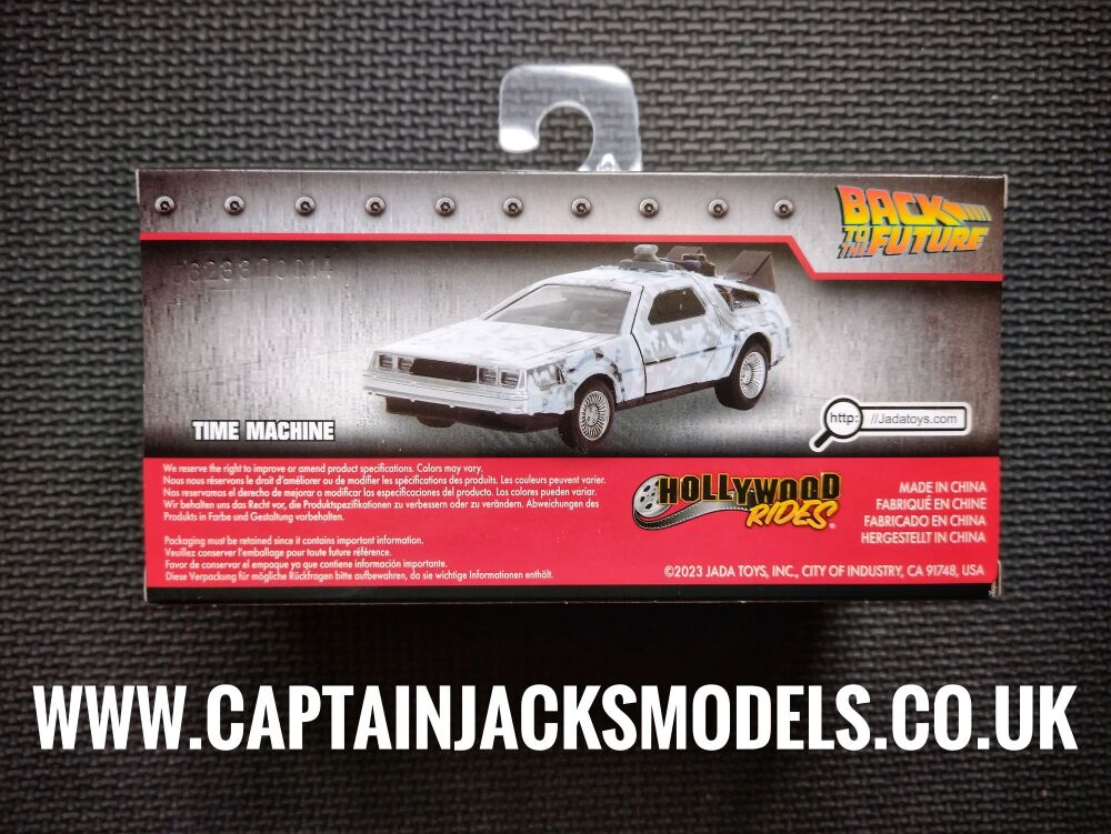 Jada Diecast 34785 Frosted DeLorean Time Machine 1:32 Back To The Future Collectable Display Model