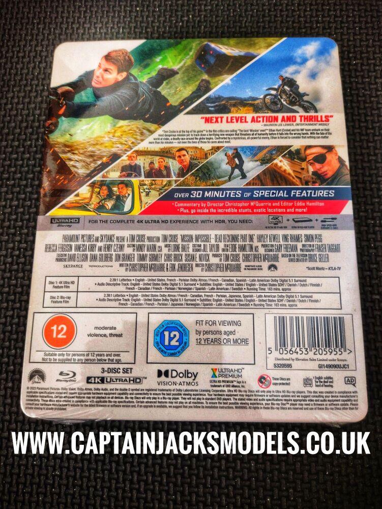 Mission: Impossible Dead Reckoning Part 1 Red Edition 4K Ultra HD Steelbook