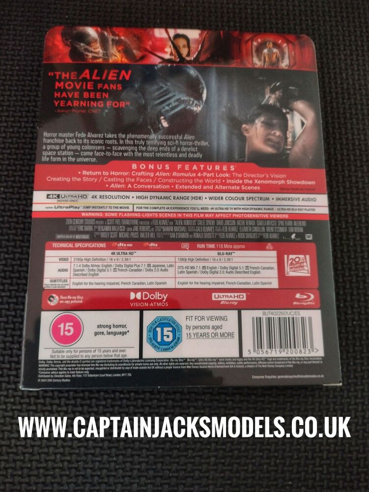 Alien Romulus 2024 Collectible Steelbook 4K Ultra HD Blu-Ray **LIMITED EDITION**