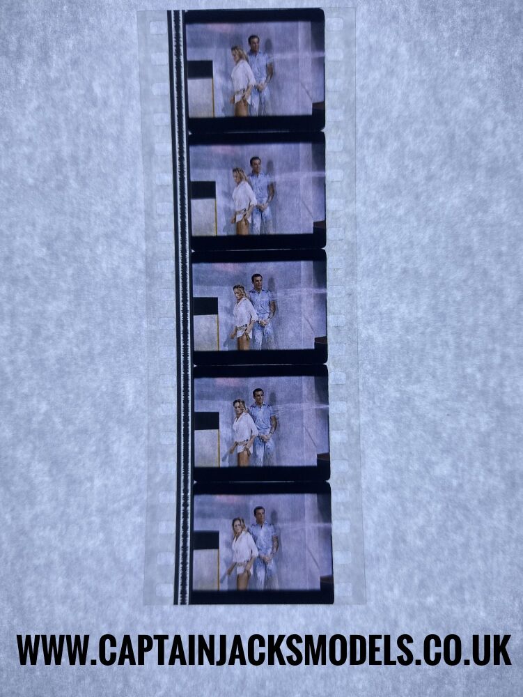 Genuine 35mm Screen Used Film Cells - Unmounted - James Bond Dr No - Ref A