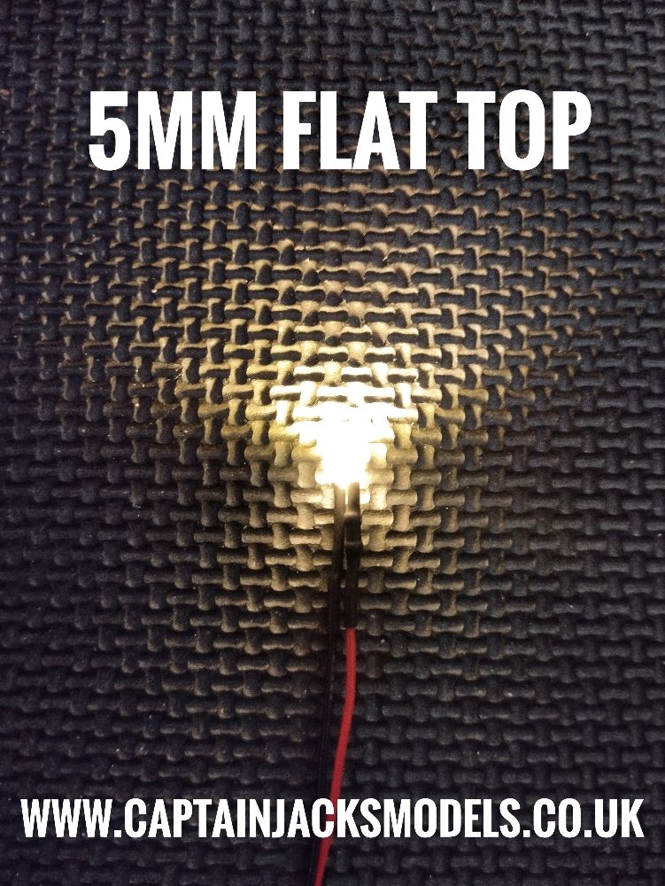 LEDs Prewired 5mm Flat Top