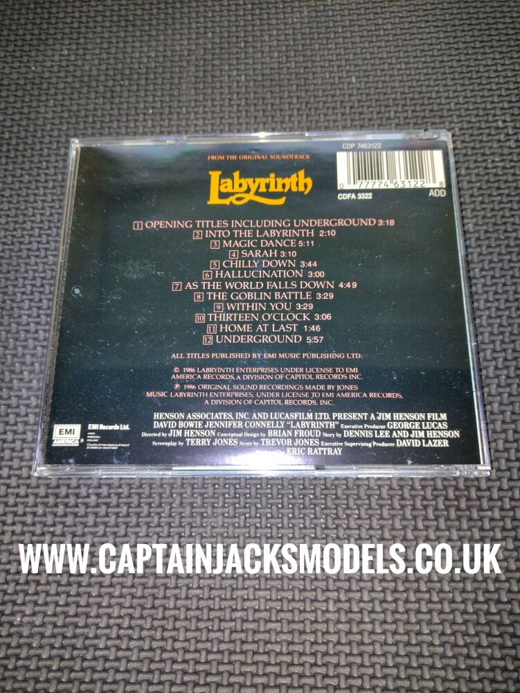 Labyrinth Movie Soundtrack CD