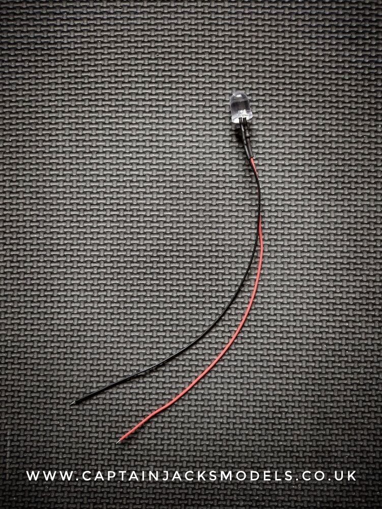 Multi Listing - 10mm Prewired Led - Ultra Bright - COOL WHITE